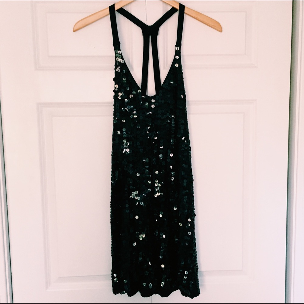 Sequin black dress